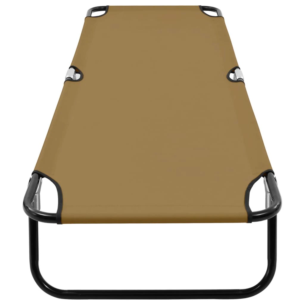 vidaXL vidaXL Folding Sun Lounger Blue Steel - Sun Lounger