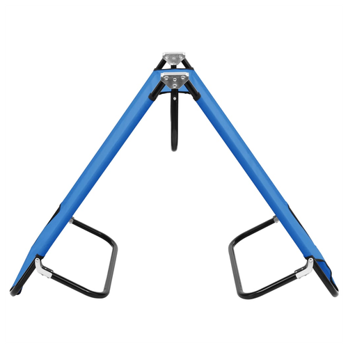vidaXL Folding Sun Lounger Blue Steel by vidaXL