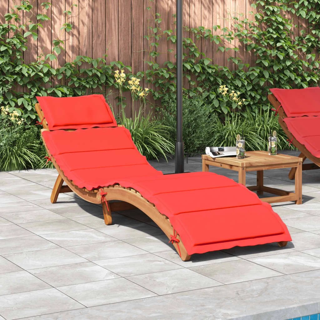 vidaXL Sun Lounger Solid Acacia Wood Brown - Sun Lounger