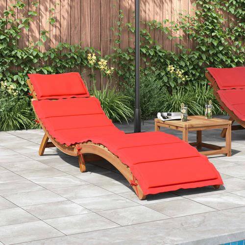 vidaXL Sun Lounger Solid Acacia Wood Brown - Sun Lounger