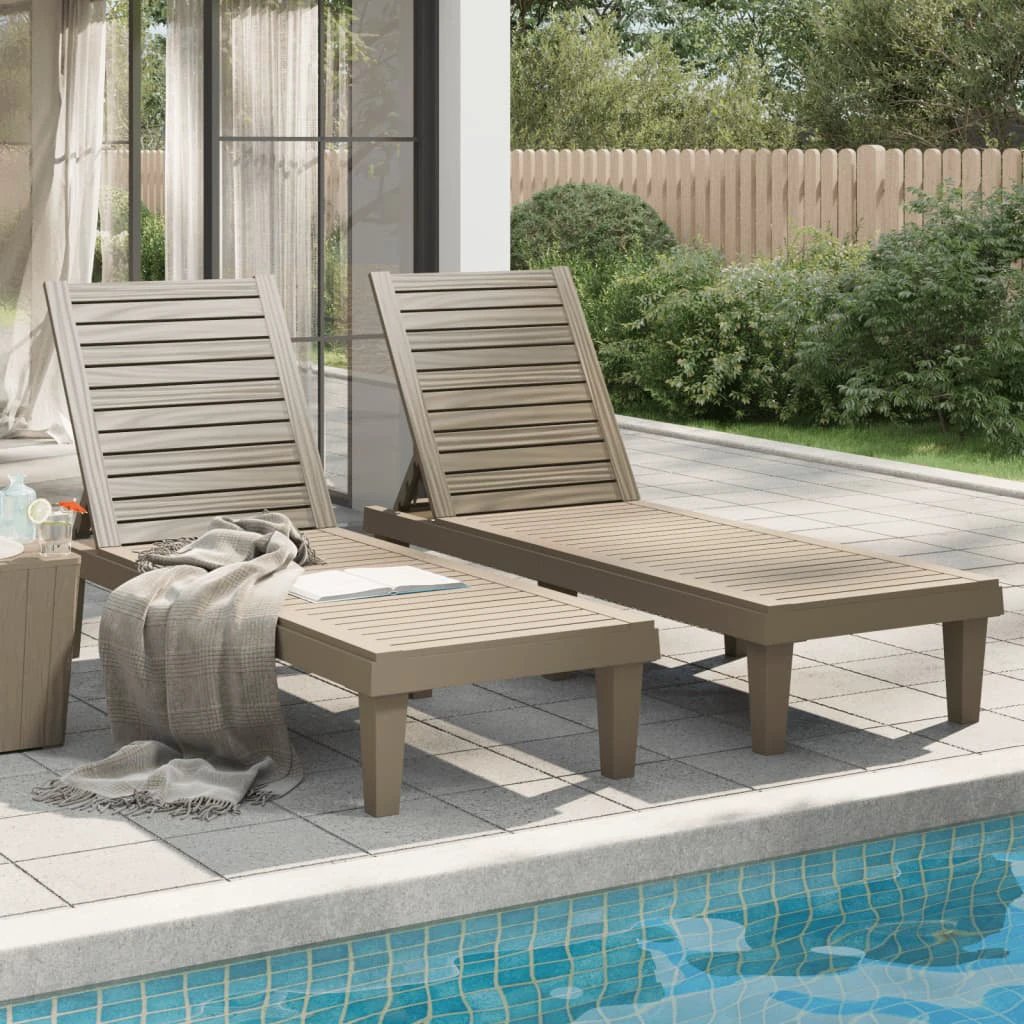 vidaXL Sun Lounger Black 155x58x83 cm Polypropylene - Sun Lounger