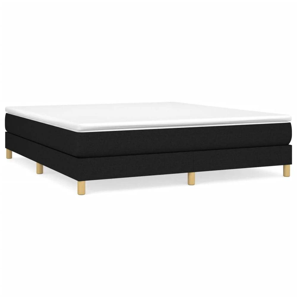 Bed Frame Black 180x200 cm vidaXL Super King Fabric by vidaXL