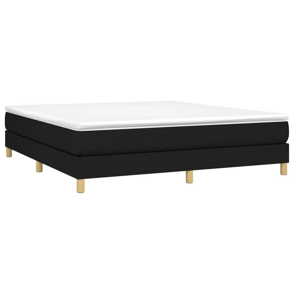 Bed Frame Black 180x200 cm vidaXL Super King Fabric by vidaXL