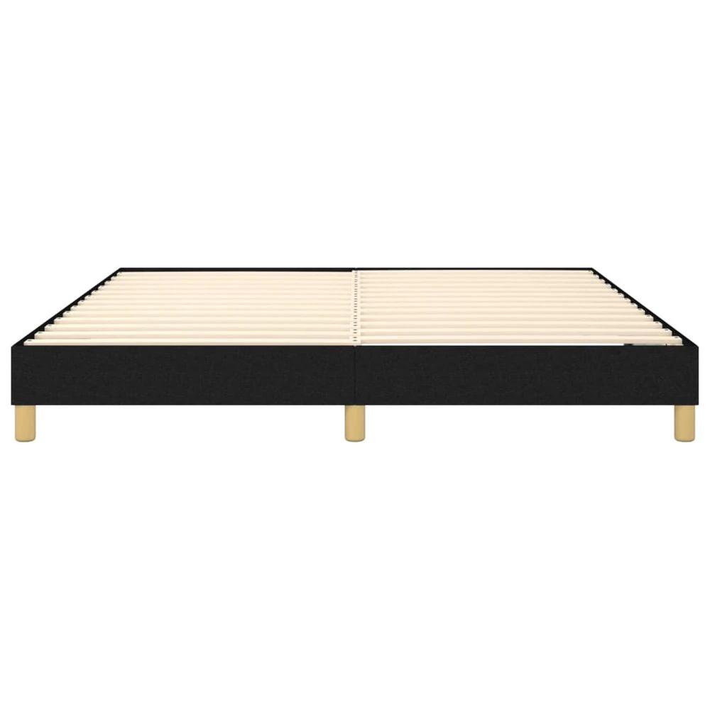 Bed Frame Black 180x200 cm vidaXL Super King Fabric by vidaXL