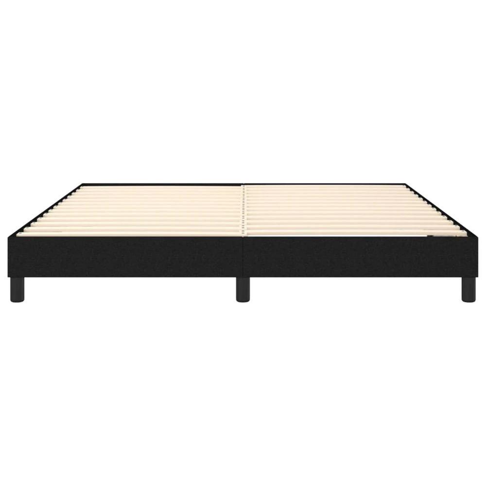 Bed Frame Black 180x200 cm vidaXL Super King Fabric by vidaXL
