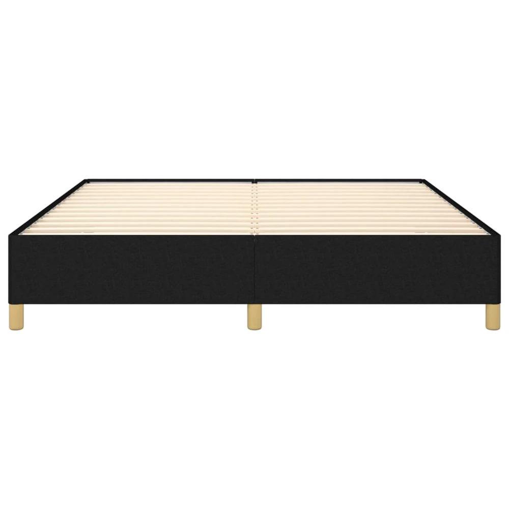 Bed Frame Black 180x200 cm vidaXL Super King Fabric by vidaXL