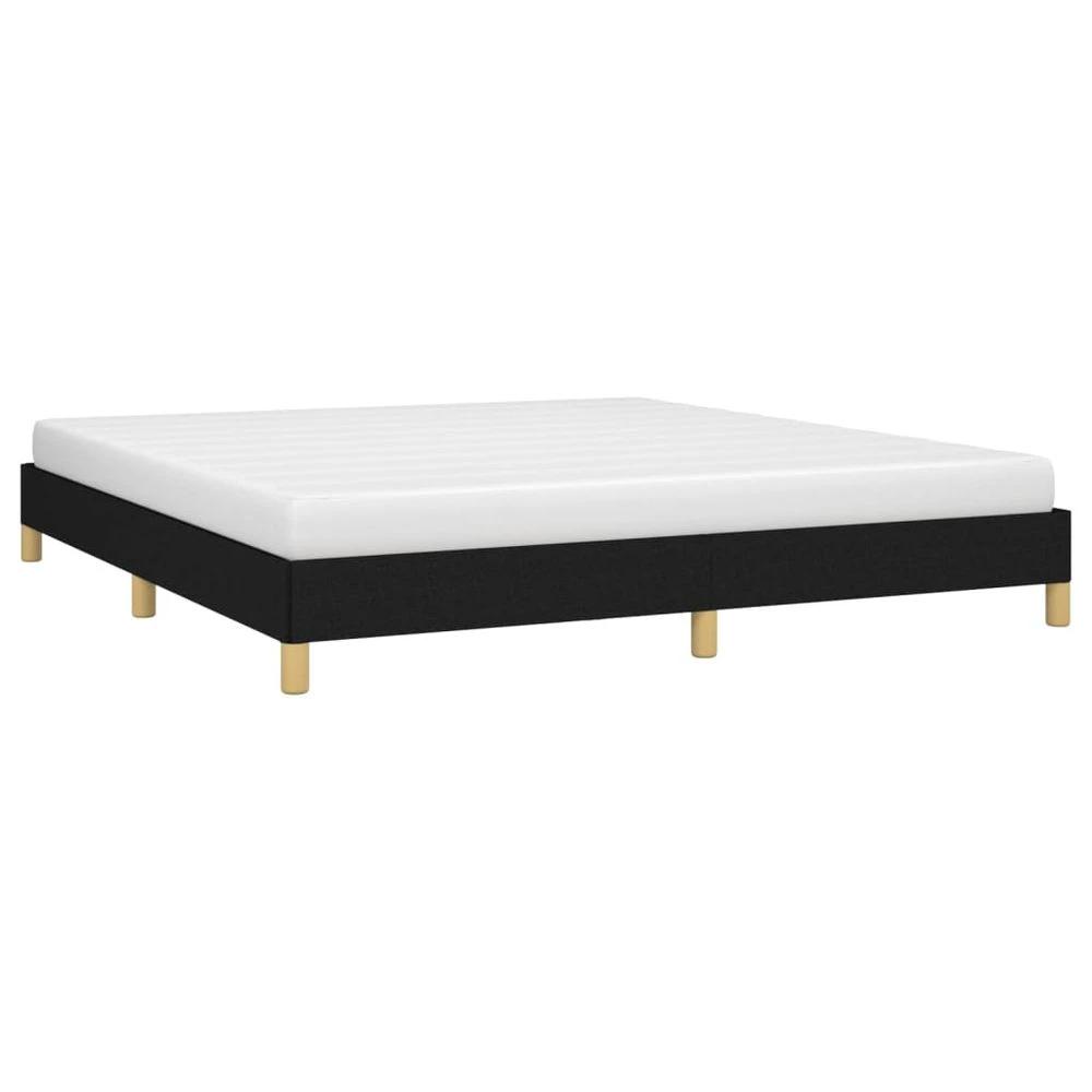 Bed Frame Black 180x200 cm vidaXL Super King Fabric by vidaXL