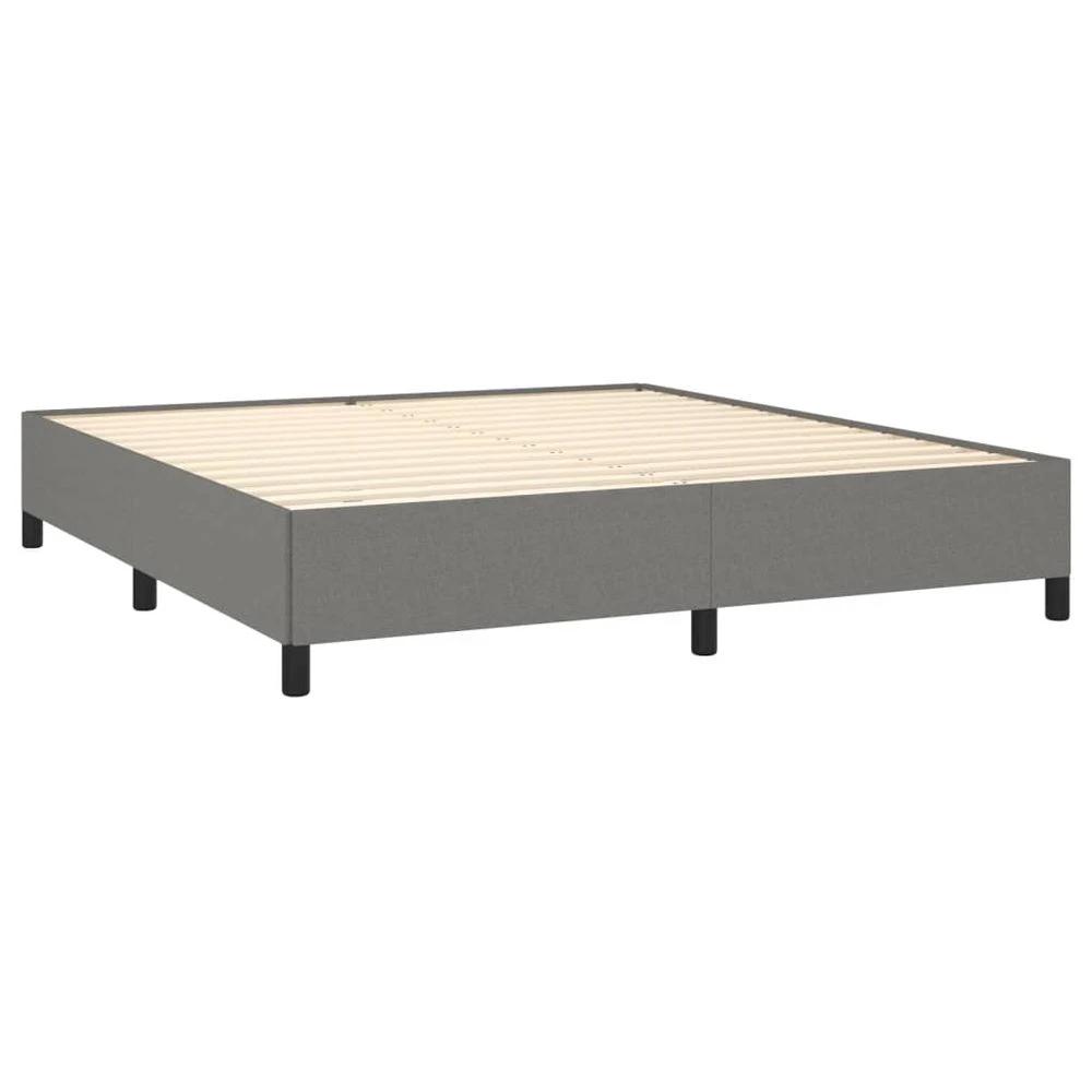 Bed Frame Dark Grey 180x200 cm vidaXL Super King Fabric by vidaXL