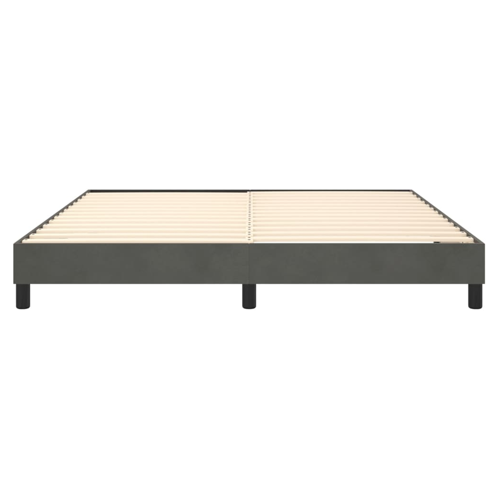Bed Frame Dark Grey 180x200 cm vidaXL Super King Velvet by vidaXL