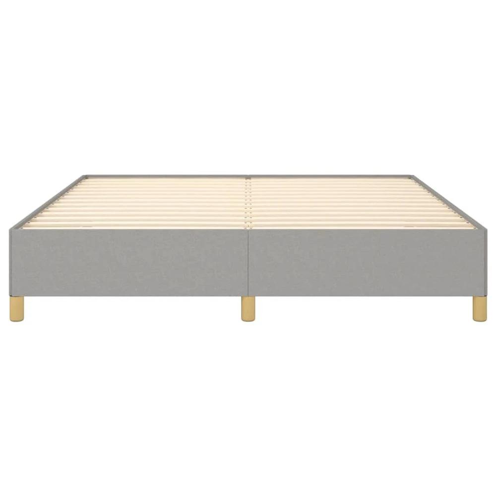 Bed Frame Light Grey 180x200 cm vidaXL Super King Fabric by vidaXL