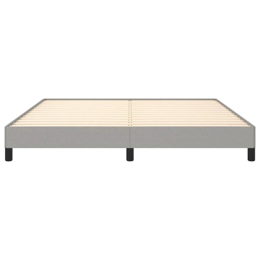 Bed Frame Light Grey 180x200 cm vidaXL Super King Fabric by vidaXL
