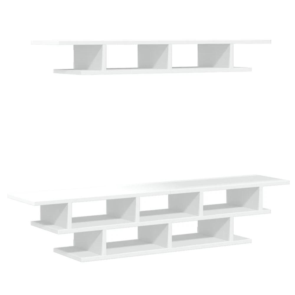 TV Wall Units White vidaXL Engineered Wood by vidaXL
