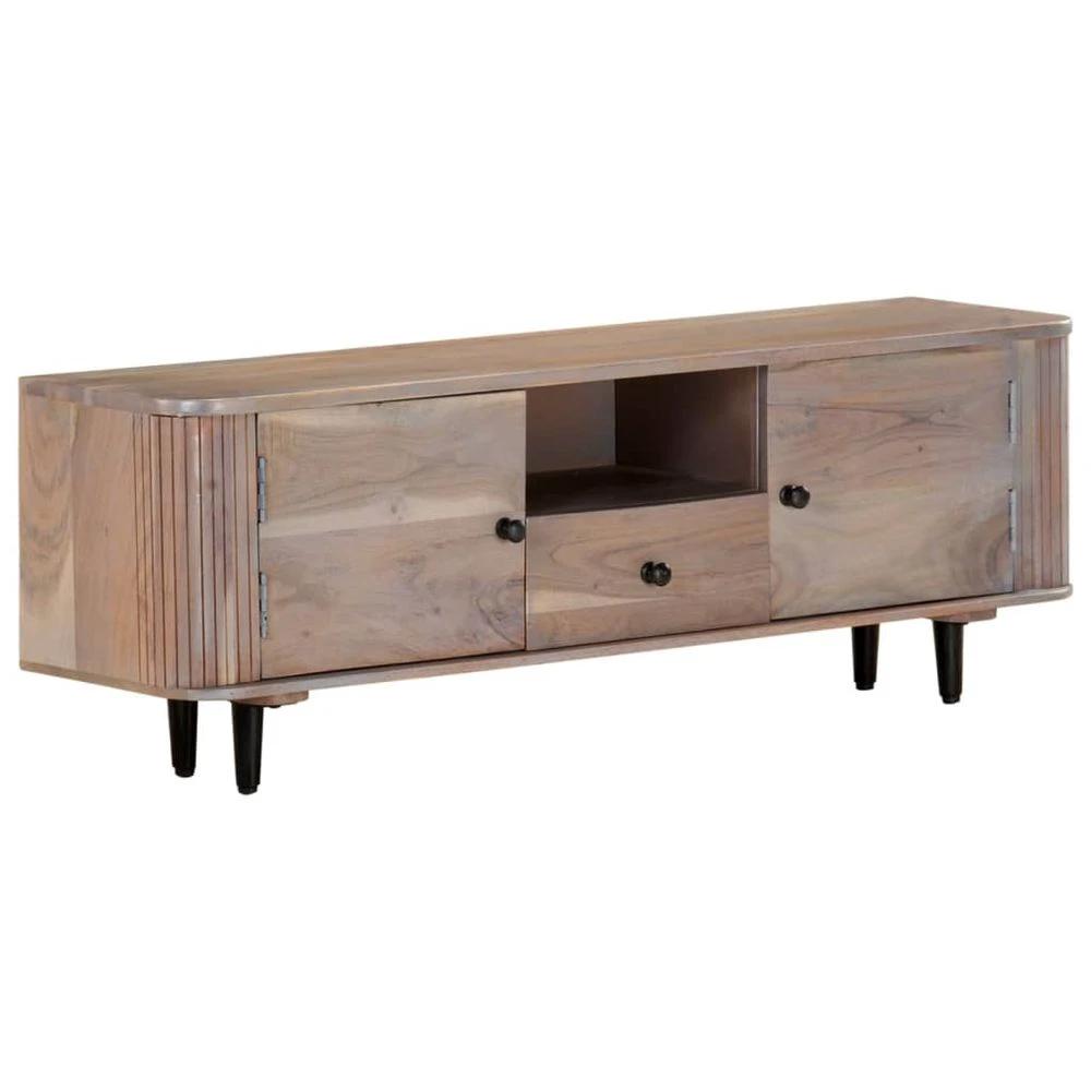 TV Cabinet 118x30x40 cm vidaXL Solid Acacia Wood by vidaXL
