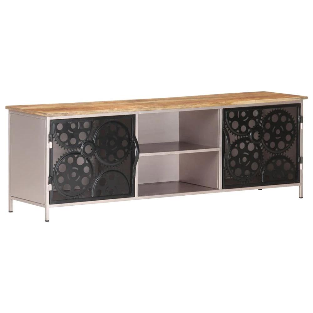 TV Cabinet 120x30x40 cm vidaXL Rough Mango Wood by vidaXL