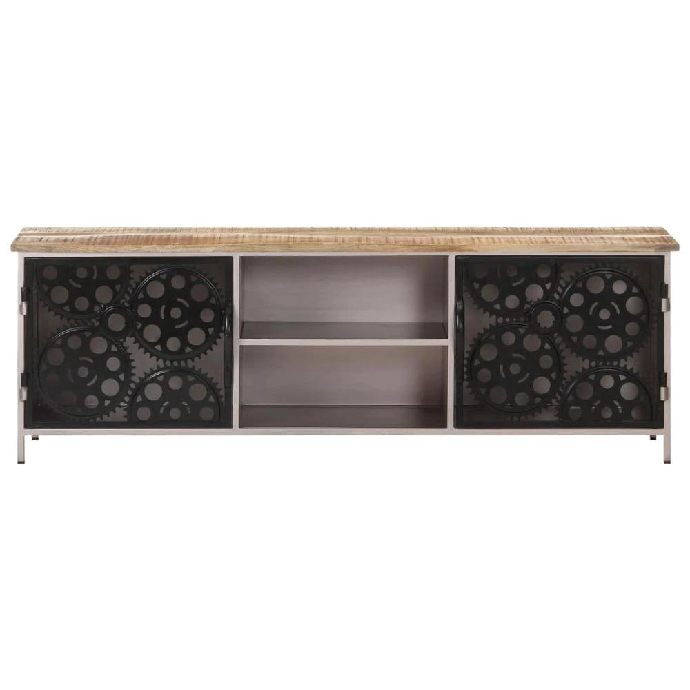 TV Cabinet 120x30x40 cm vidaXL Rough Mango Wood by vidaXL