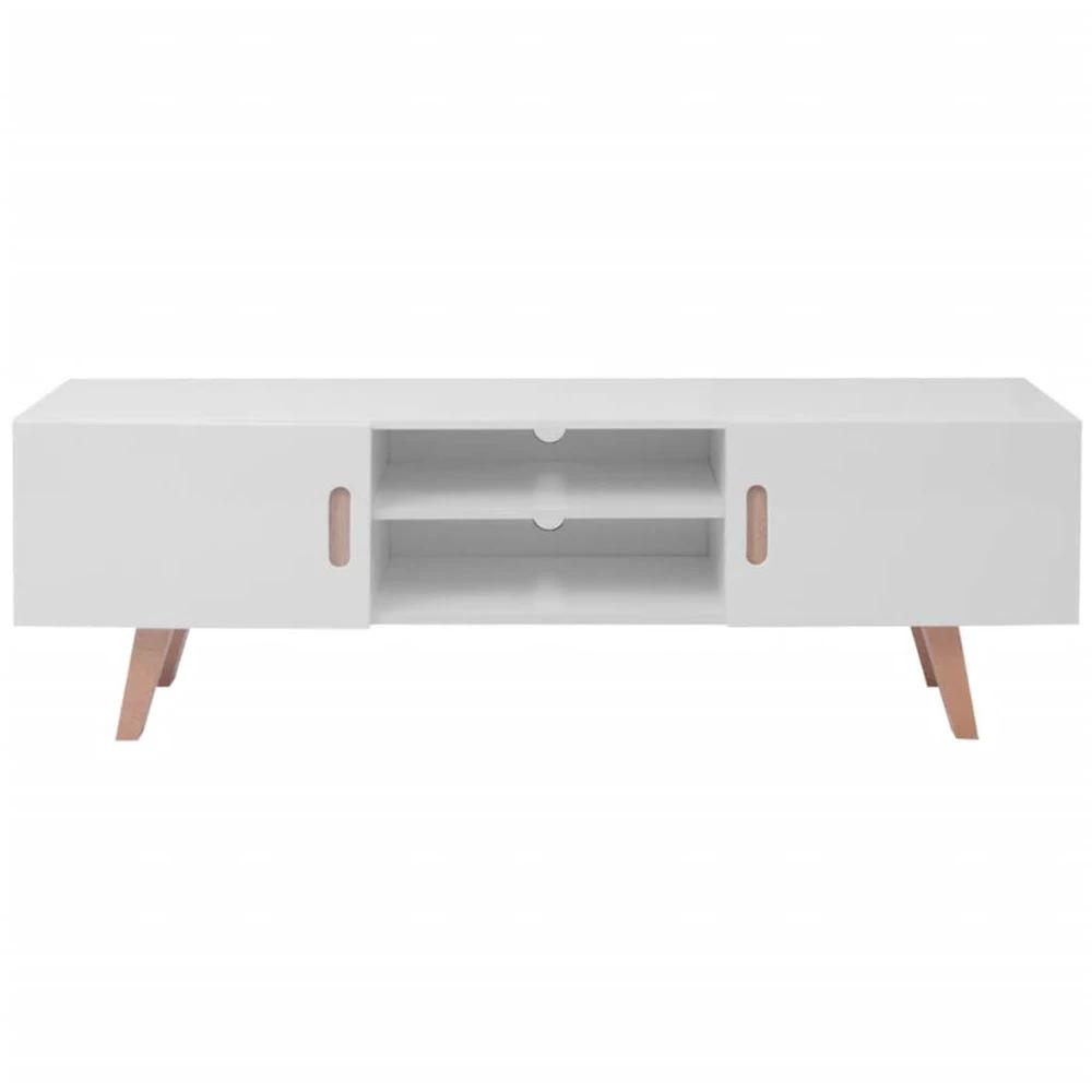 TV Stand MDF 150x35x48.5 cm vidaXL High Gloss White by vidaXL