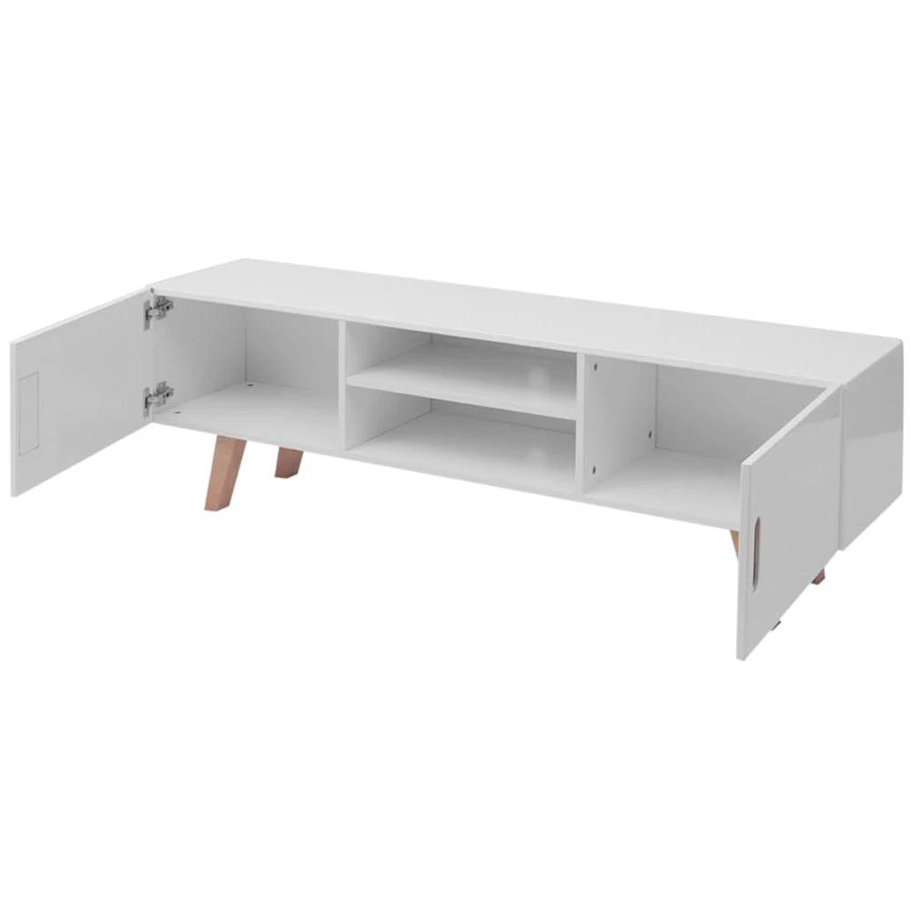 TV Stand MDF 150x35x48.5 cm vidaXL High Gloss White by vidaXL