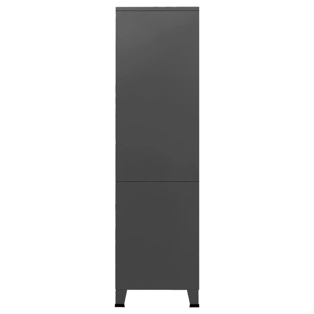 vidaXL Industrial Wardrobe Black 90x50x180 cm Metal - Wardrobe