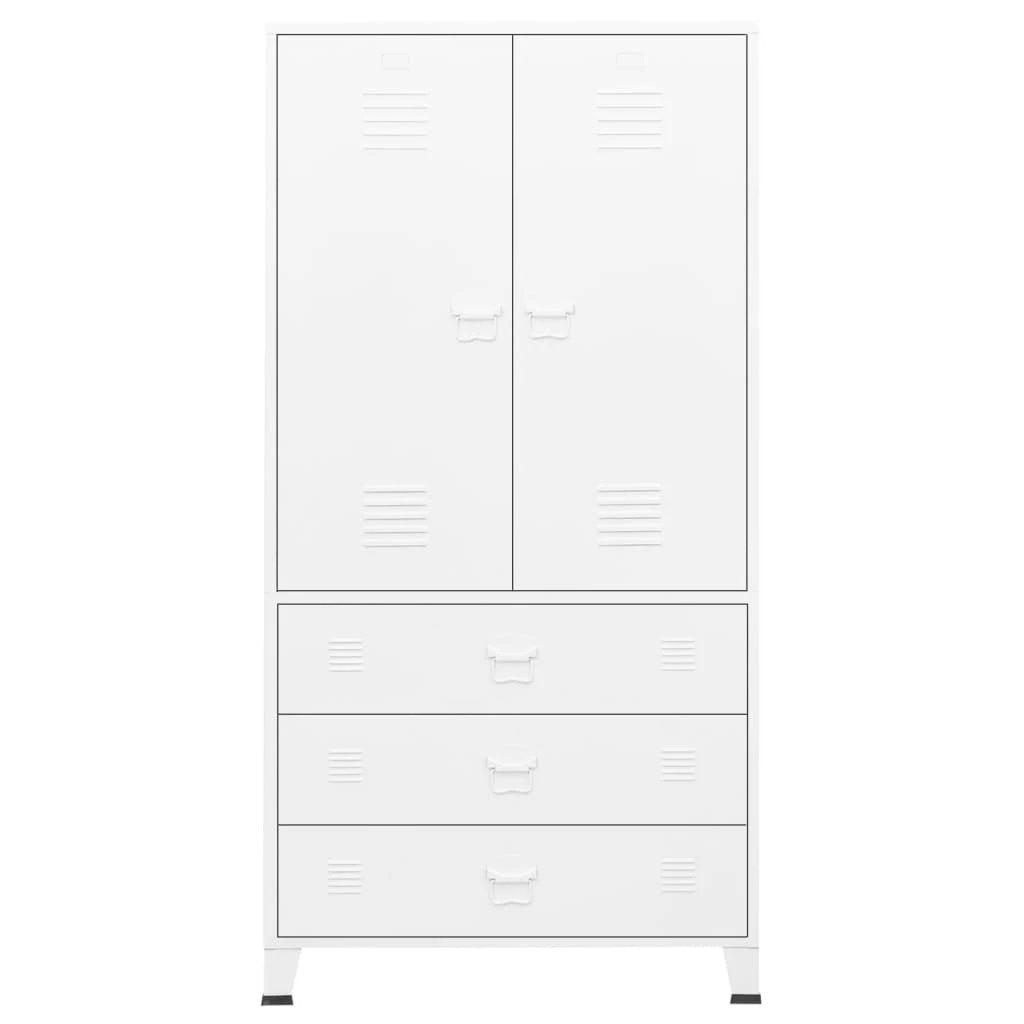 vidaXL Industrial Wardrobe Black 90x50x180 cm Metal by vidaXL
