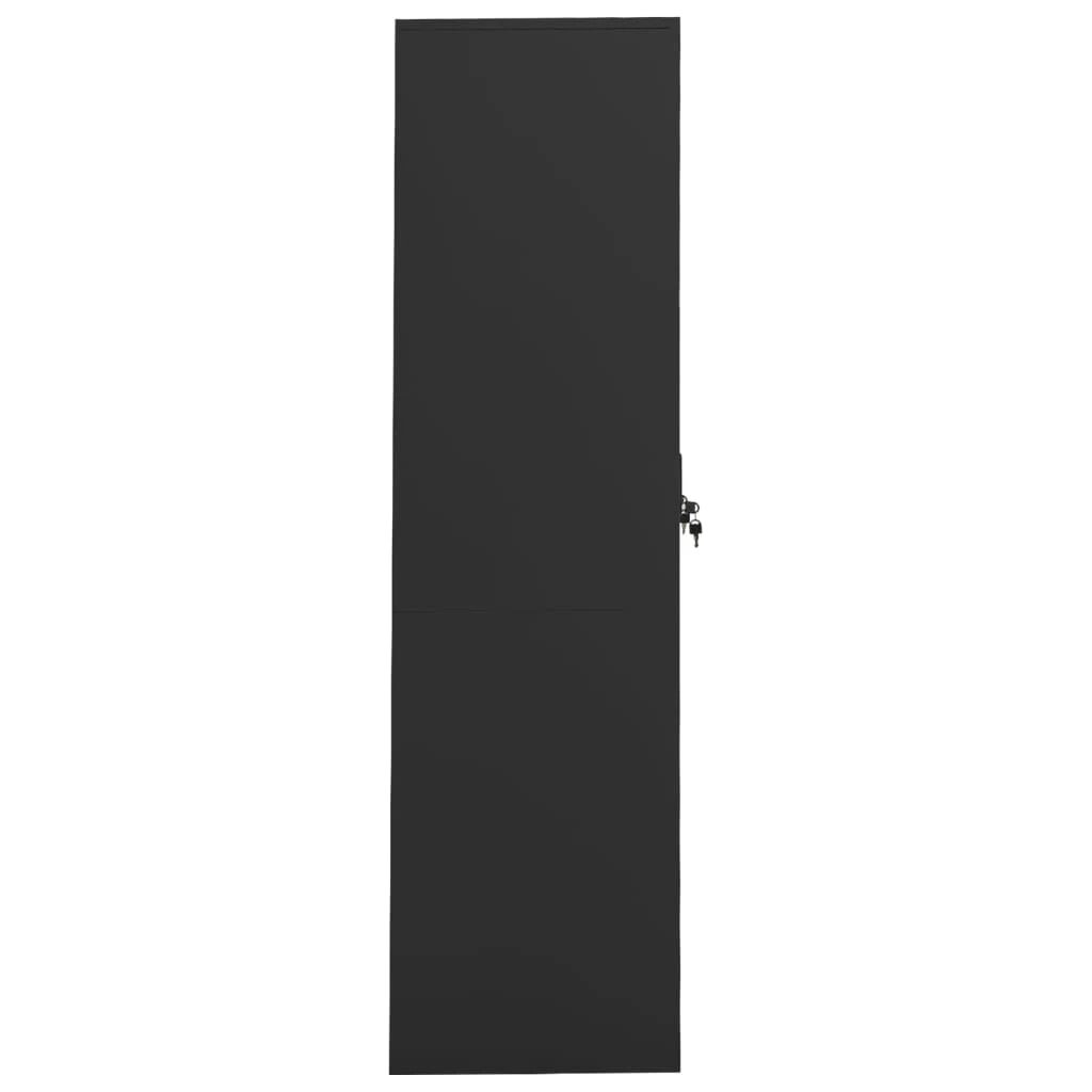 vidaXL Wardrobe White 80x50x180 cm Steel by vidaXL