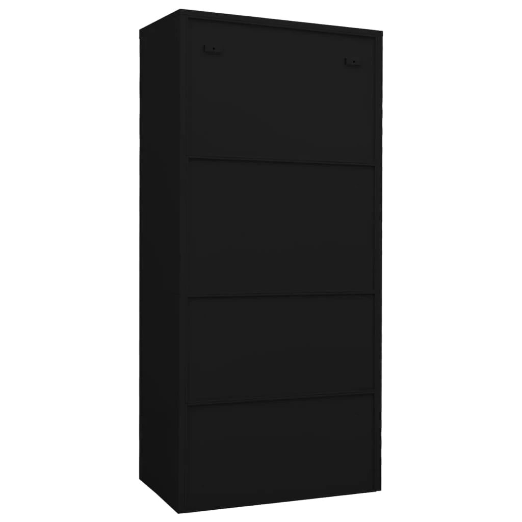 vidaXL Wardrobe White 80x50x180 cm Steel - Wardrobe