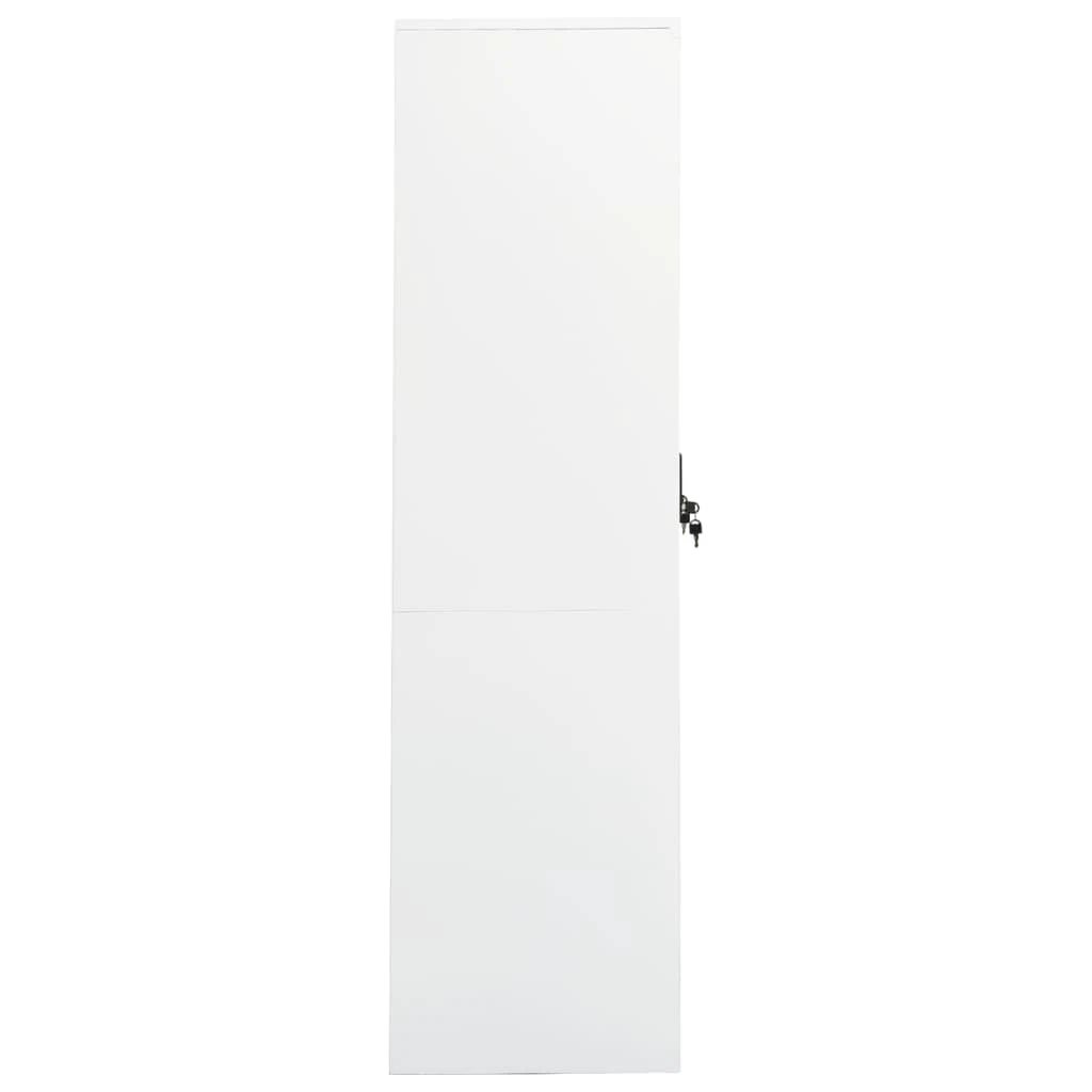 vidaXL Wardrobe White 80x50x180 cm Steel - Wardrobe