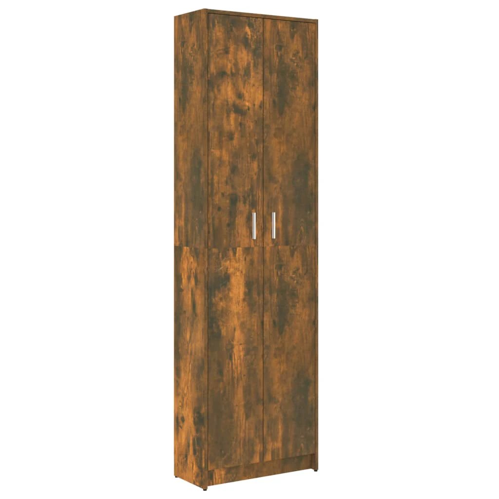 vidaXL Hallway Wardrobe Smoked Oak 55x25x189 cm Engineered Wood - Wardrobe