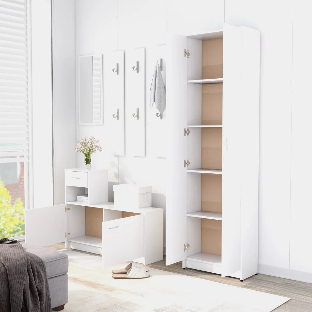 vidaXL Hallway Wardrobe Smoked Oak 55x25x189 cm Engineered Wood - Wardrobe