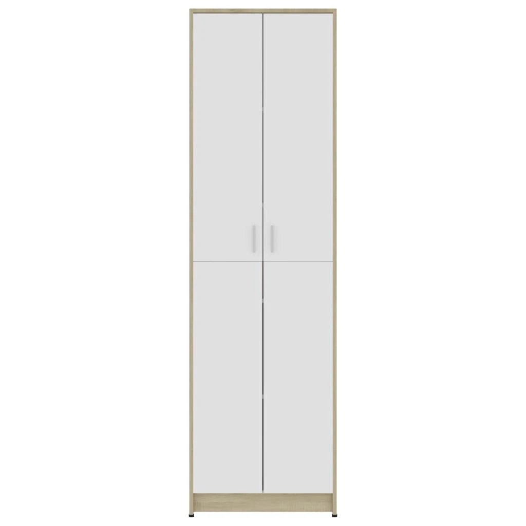 vidaXL Hallway Wardrobe Smoked Oak 55x25x189 cm Engineered Wood by vidaXL