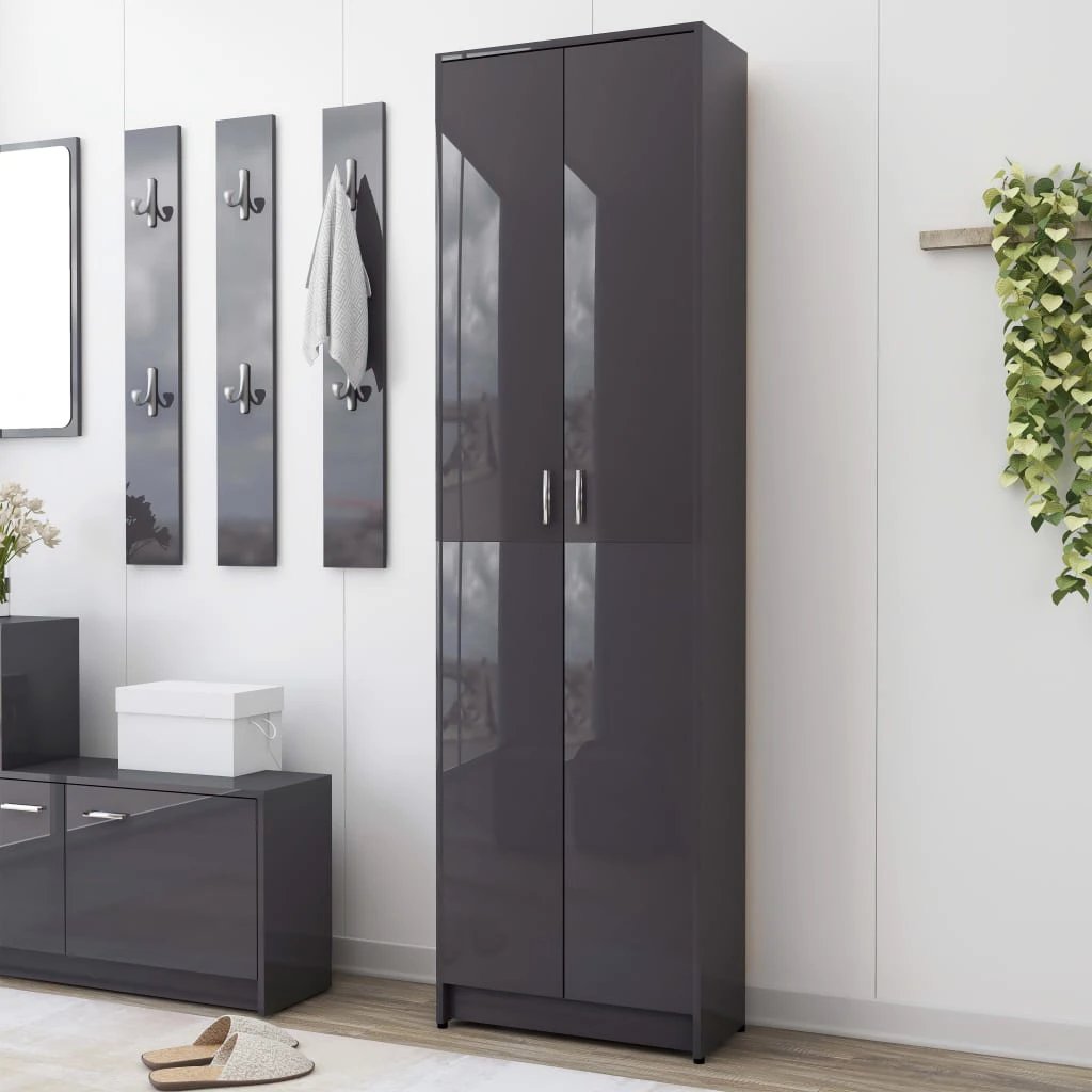 vidaXL Hallway Wardrobe Smoked Oak 55x25x189 cm Engineered Wood - Wardrobe