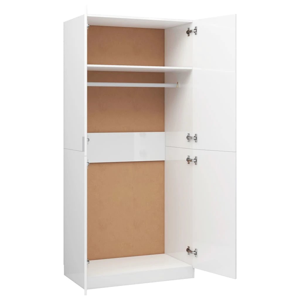 vidaXL Wardrobe Smoked Oak 90x50x200 cm Engineered Wood by vidaXL