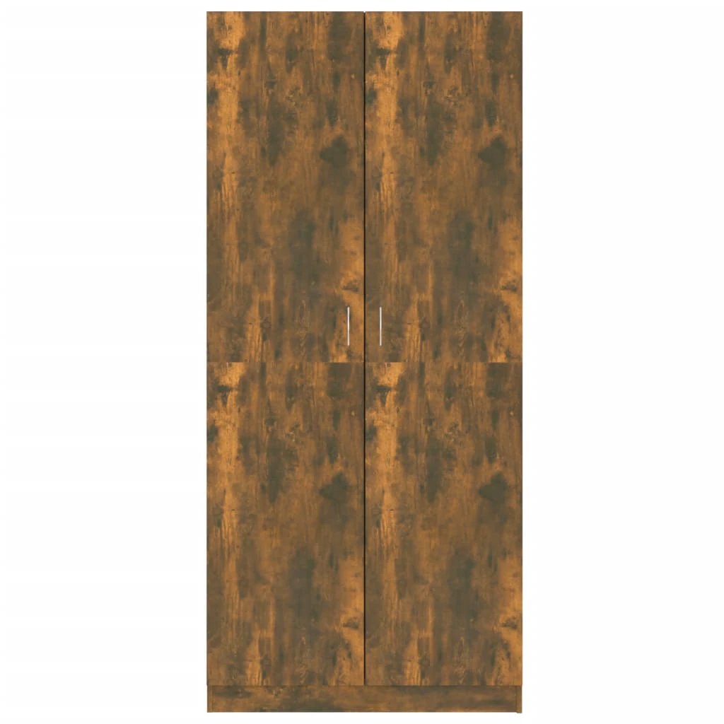 vidaXL Wardrobe Smoked Oak 90x50x200 cm Engineered Wood by vidaXL