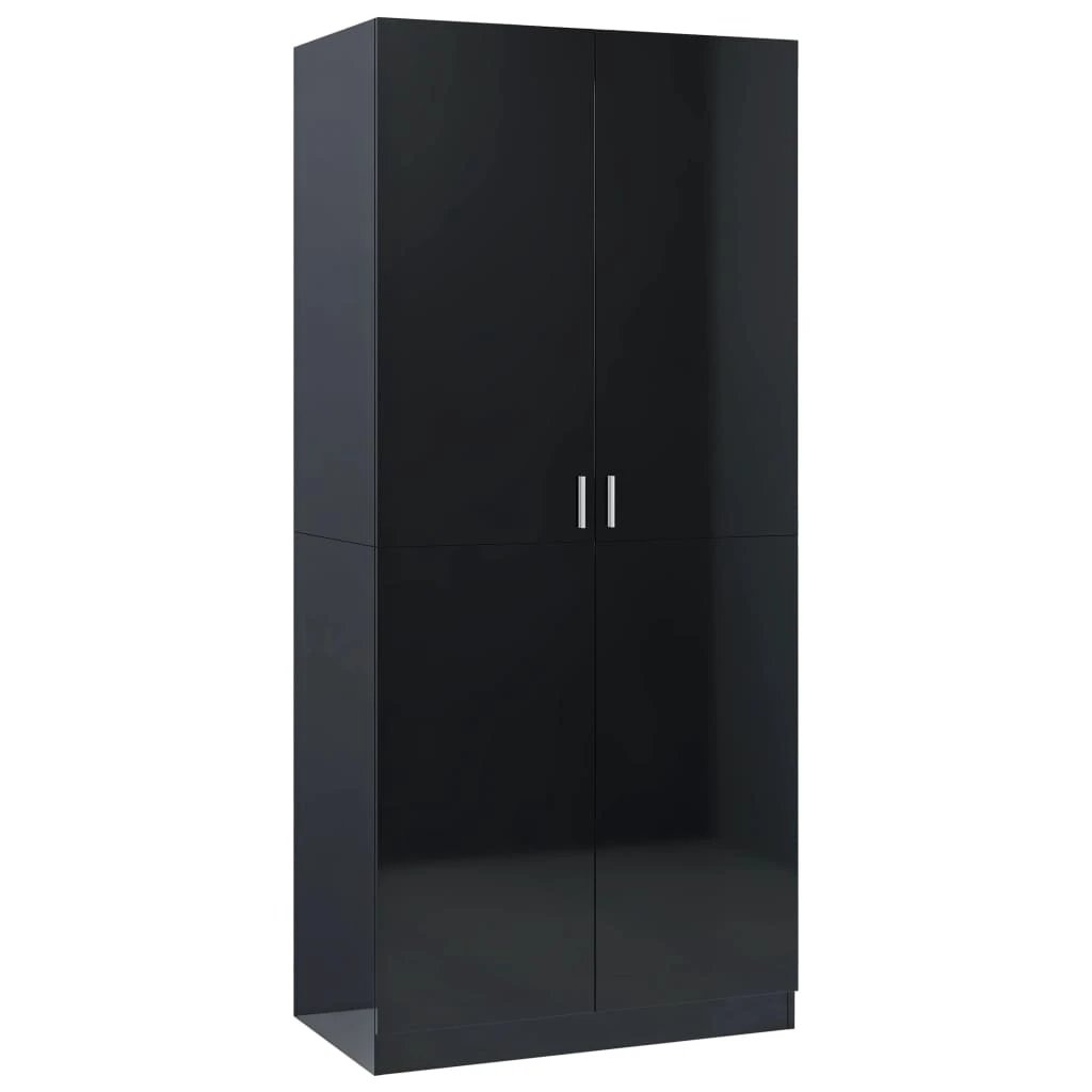 vidaXL Wardrobe Smoked Oak 90x50x200 cm Engineered Wood - Wardrobe