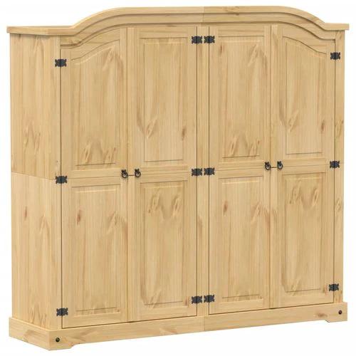 vidaXL Wardrobe Corona 194x52x186 cm Solid Wood Pine by vidaXL