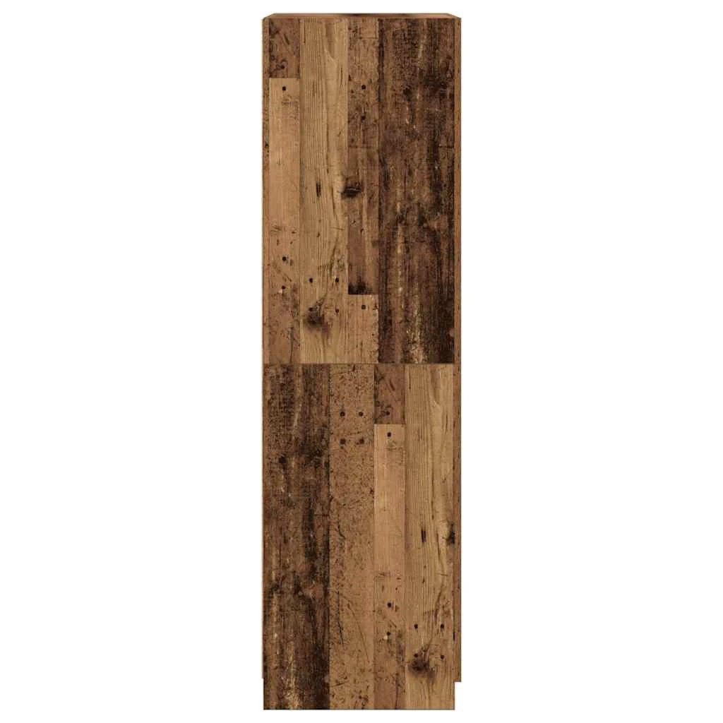 vidaXL Wardrobe Old Wood 80x52x180 cm Engineered Wood - Wardrobe