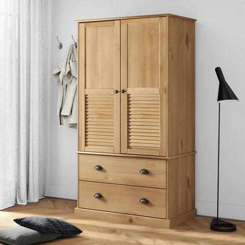 vidaXL vidaXL Wardrobe VIGO 90x55x176 cm Solid Wood Pine - Wardrobe