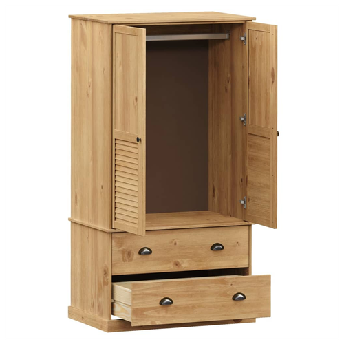 vidaXL vidaXL Wardrobe VIGO 90x55x176 cm Solid Wood Pine - Wardrobe