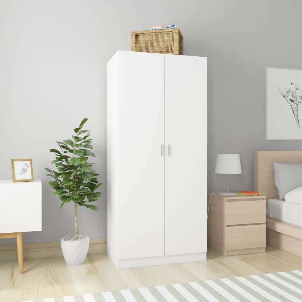 vidaXL Wardrobe Smoked Oak 80x50x180 cm Engineered Wood by vidaXL