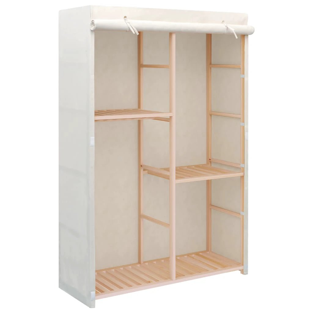 vidaXL 3-Tier Wardrobe Grey 110x40x170 cm Fabric by vidaXL
