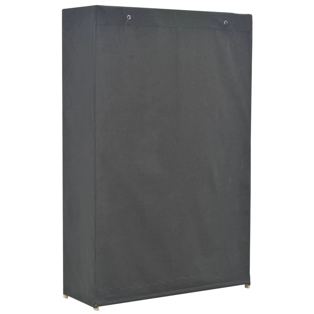 vidaXL 3-Tier Wardrobe Grey 110x40x170 cm Fabric by vidaXL