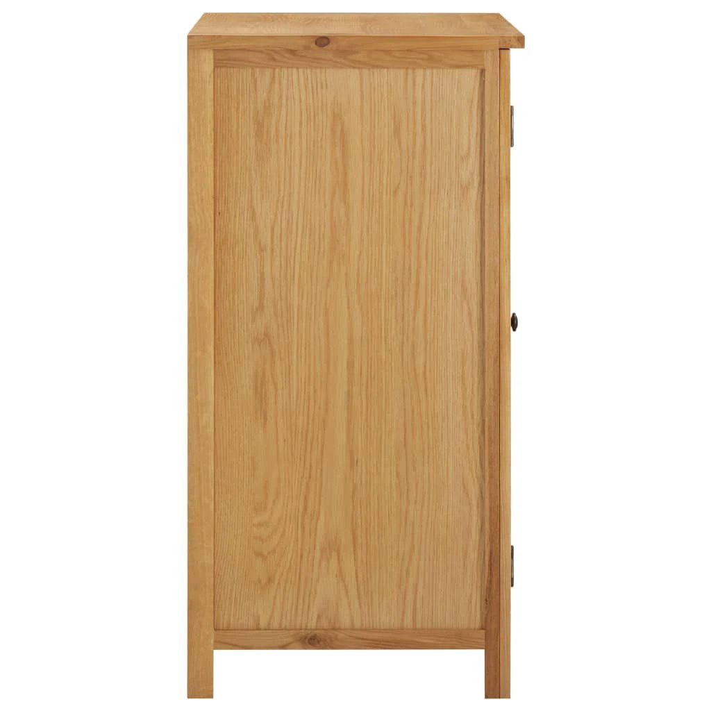 vidaXL Wardrobe 76x52x105 cm Solid Oak Wood - Wardrobe