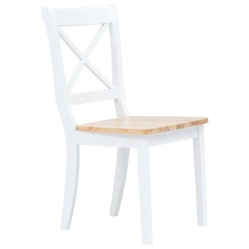 vidaXL 5 Piece Dining Set Solid Rubber Wood White by vidaXL