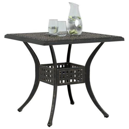 vidaXL Garden Table Bronze 80x80x75 cm Cast Aluminium by vidaXL