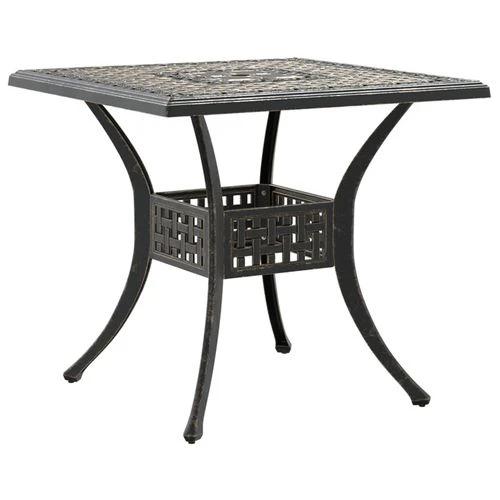 vidaXL Garden Table Bronze 80x80x75 cm Cast Aluminium -