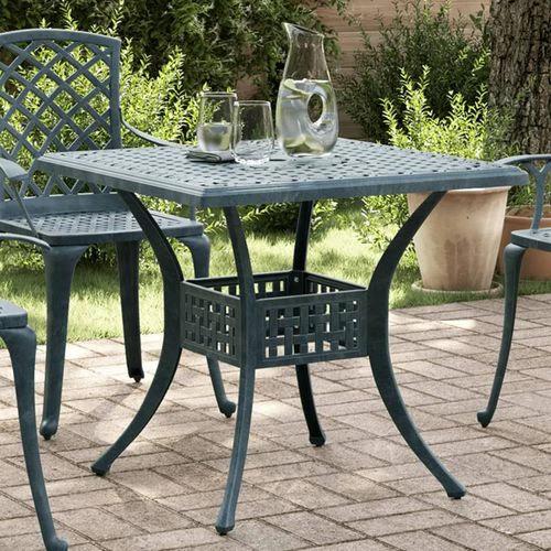 vidaXL Garden Table Bronze 80x80x75 cm Cast Aluminium -