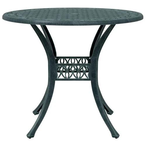 vidaXL Garden Table Bronze Ø90x75 cm Cast Aluminium - from vidaXL