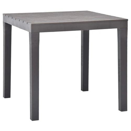vidaXL vidaXL Garden Table White 78x78x72 cm Plastic -