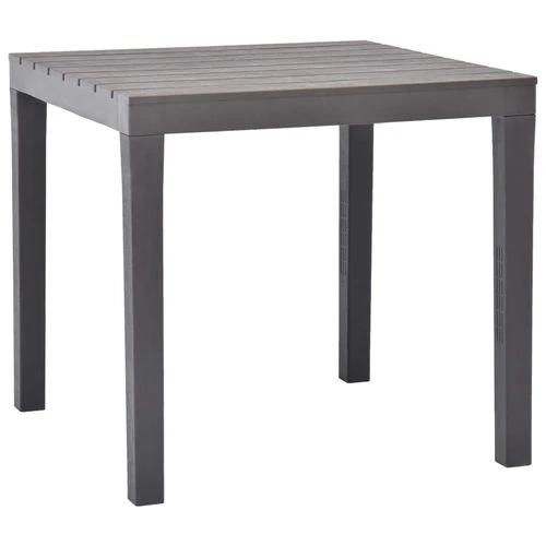 vidaXL Garden Table with 2 Benches Plastic White - from vidaXL