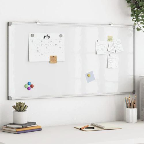 VidaXL Magnetic Whiteboard 40x30x1.7 cm Aluminium Frame Magnetic Surface For Home And Office by vidaXL