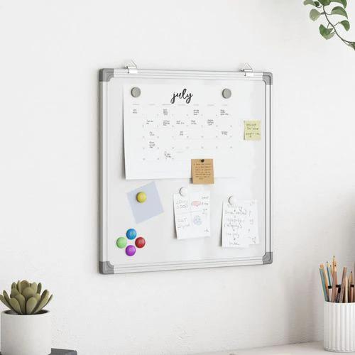 VidaXL Magnetic Whiteboard 40x30x1.7 cm Aluminium Frame Magnetic Surface For Home And Office by vidaXL